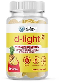 Vitamin World D Light Gummy 60-count