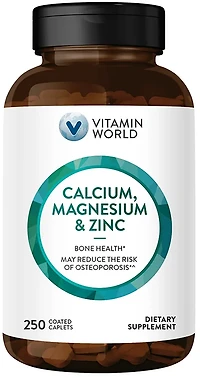 Vitamin World Calcium Magnesium Zinc Caplets