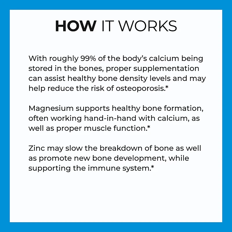 Vitamin World Calcium Magnesium Zinc Caplets