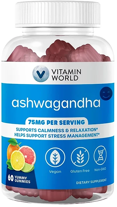 Vitamin World Ashwagandha Gummies 60-count