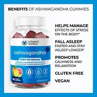 Vitamin World Ashwagandha Gummies 60-count