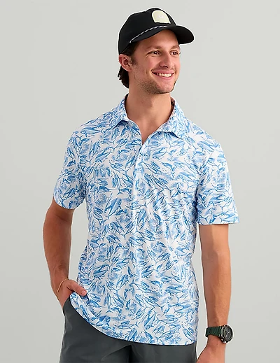 Huk Men's KC Pursuit Printed Polo Shirt