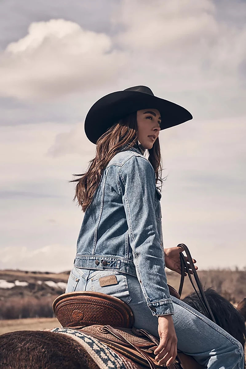 Wrangler Women's Western Unlined Denim Jacket