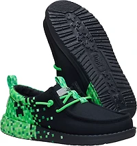 HEYDUDE Kids' Wally Minecraft Creeper Shoes