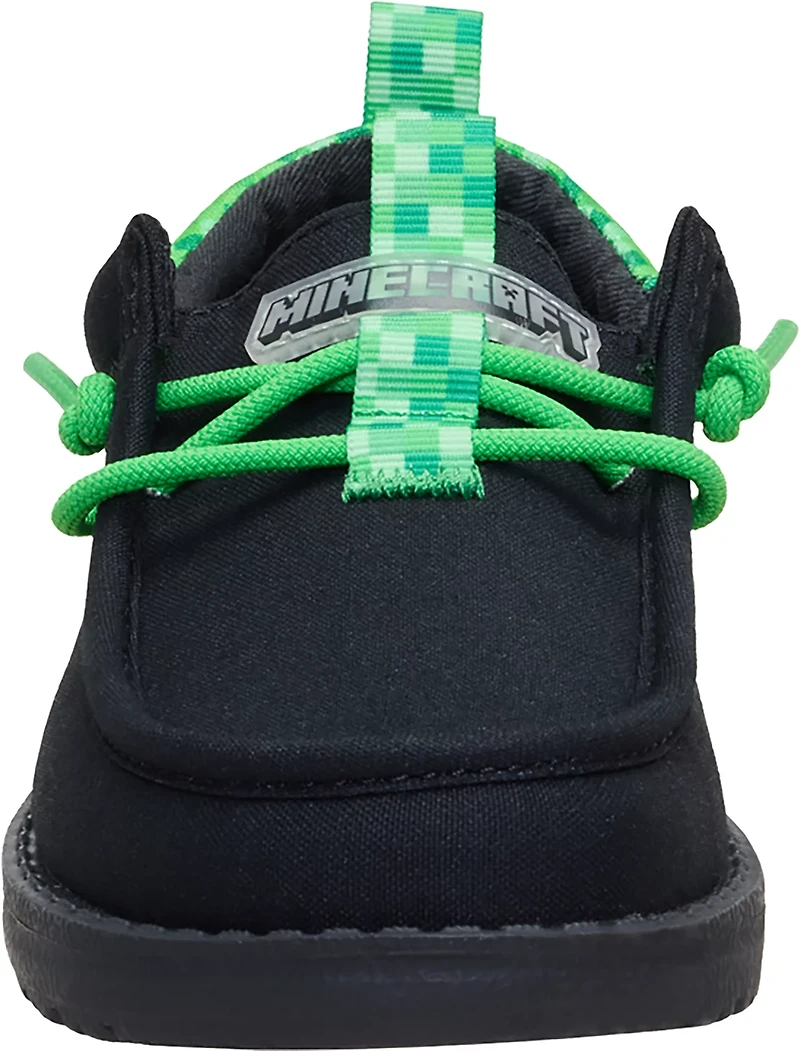 HEYDUDE Kids' Wally Minecraft Creeper Shoes