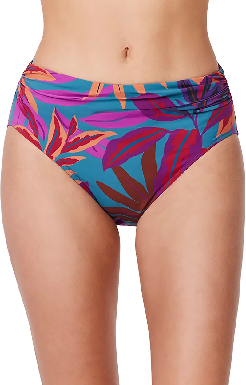 Gottex Women's Plantopia Shirred High Waist Swim Bottoms