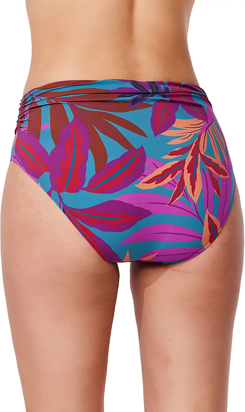 Gottex Women's Plantopia Shirred High Waist Swim Bottoms