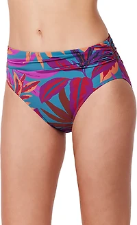 Gottex Women's Plantopia Shirred High Waist Swim Bottoms