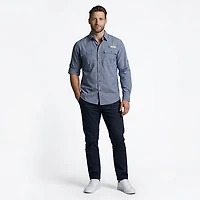 Magellan Outdoors Men's Aransas Pass Heather Long Sleeve Fishing Shirt