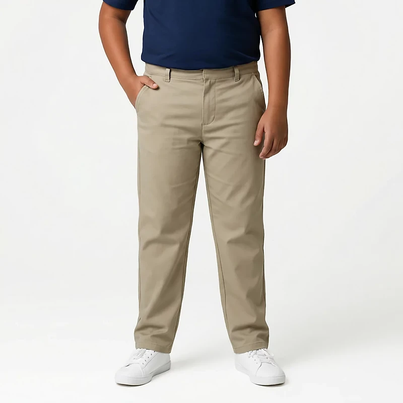 French Toast Extended Sizing Boys' Adjustable Waist Double Knee Pants