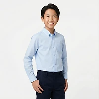 French Toast Boys' Long Sleeve Oxford Shirt
