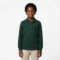 French Toast Boys' Long Sleeve Pique Polo Shirt