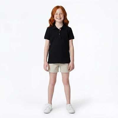 French Toast Girls' Polo Shirt with Picot Collar