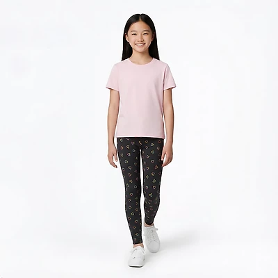 BCG Girls' Athletic Printed Cotton Leggings