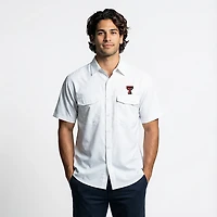 Antigua Men's Texas Tech University Game Day Woven Fishing Shirt