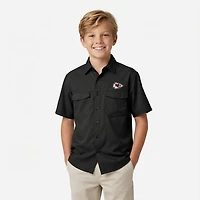 Antigua Men's Kansas City Chiefs Game Day Woven Fishing Shirt