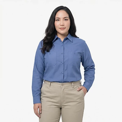 Red Kap Women's Industrial Long Sleeve Work Shirt