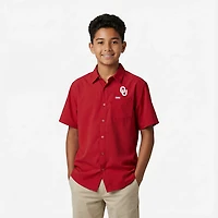 Columbia Sportswear Men's University of Oklahoma Slack Tide Flag Camp Button Down Shirt