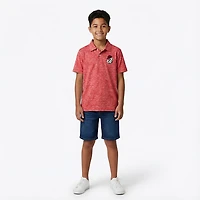 Wes and Willy University of Georgia Cloudy Yarn Polo Shirt