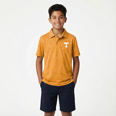 Wes and Willy Youth University of Tennessee Cloudy Yarn Polo Shirt