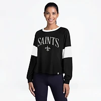 '47 Women's New Orleans Saints Upside Rhea Long Sleeve T-shirt