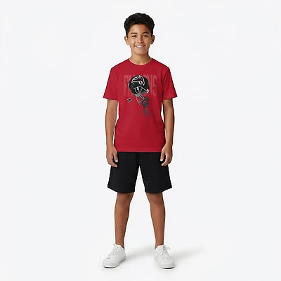 Outerstuff Boys' 8-20 Atlanta Falcons Helmets High Short Sleeve T-shirt