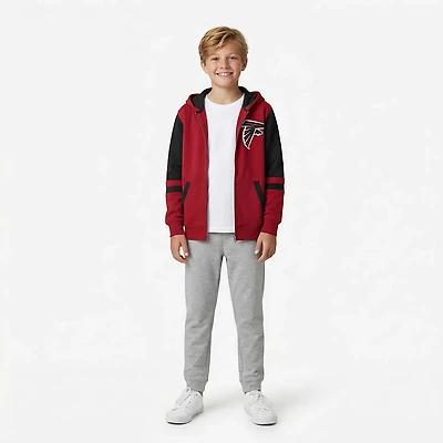 Outerstuff Boys' Atlanta Falcons Stadium Full-Zip Fleece Hoodie