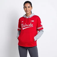 Three Square Women's University of Virginia Knobi Stardust Chain Puff V-neck T-shirt