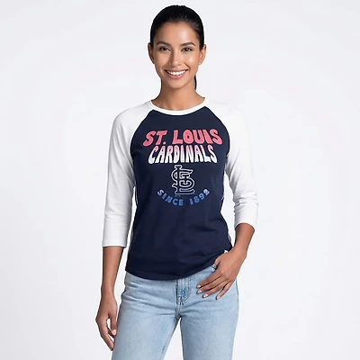 '47 Women's St. Louis Cardinals Harmony Ava Raglan T-shirt
