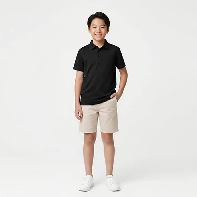 Nautica Boys' 4-7 Performance Stripe Short Sleeve Polo Shirt
