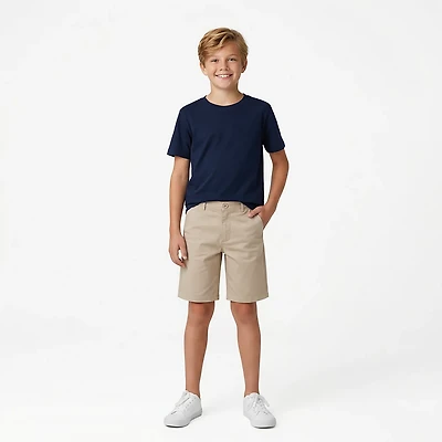 Nautica Boys' 4-7 Slim FF Twill Shorts