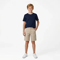 Nautica Boys' 4-7 Slim FF Twill Shorts