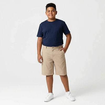 Nautica Boys' 8-20 Flat Front Performance Shorts