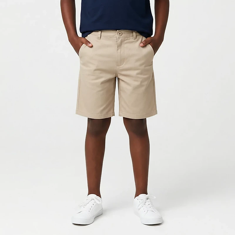 Nautica Boys' 8-20 Slim Flat Front Twill Shorts