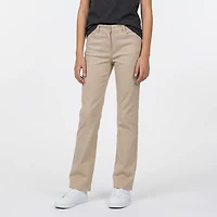 Nautica Girls' 7-16 High-Waisted Bootcut Twill Plus Pants