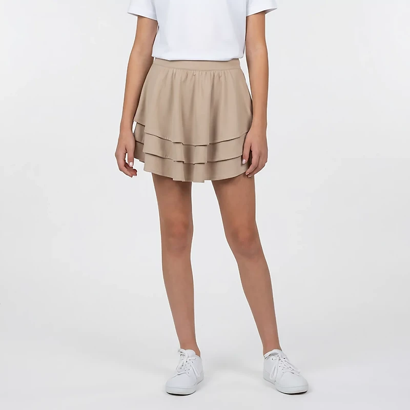 Nautica Girls' Plus Pindot Mesh Ruffle Scooter