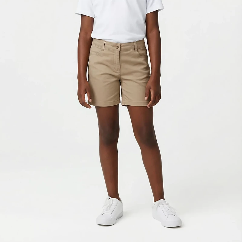Nautica Girls' Sateen Bermuda Plus Shorts
