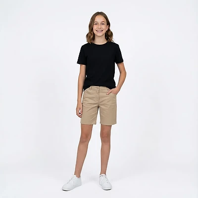 Nautica Girls' 7-16 Sateen Bermuda Shorts