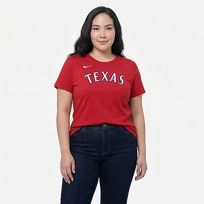Nike Women’s Texas Rangers Fuse Wordmark Graphic T-shirt