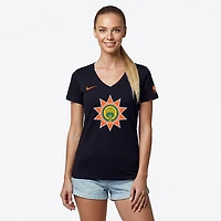 Nike Women's San Antonio Spurs Essentials City Edition Logo V-neck T-shirt