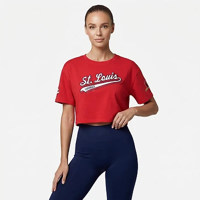 Pro Standard Women's St. Louis Cardinals Script Tail Boxy T-shirt