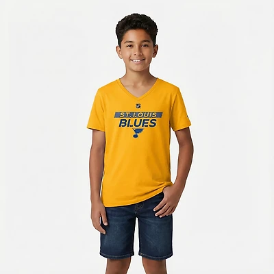 Fanatics St Louis Blues Authentic Pro Core Primary V-Neck T-Shirt