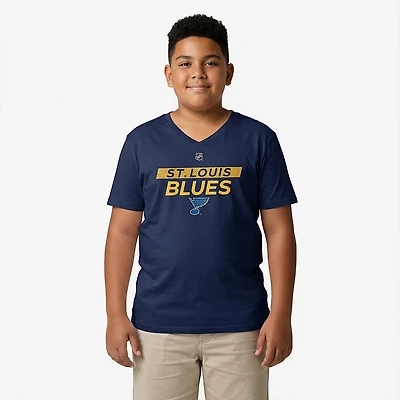 Fanatics St Louis Blues Authentic Pro Core Primary V-Neck T-Shirt