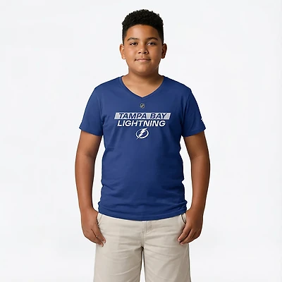 Fanatics Tampa Bay Lightning Authentic Pro Core Primary V-Neck T-Shirt