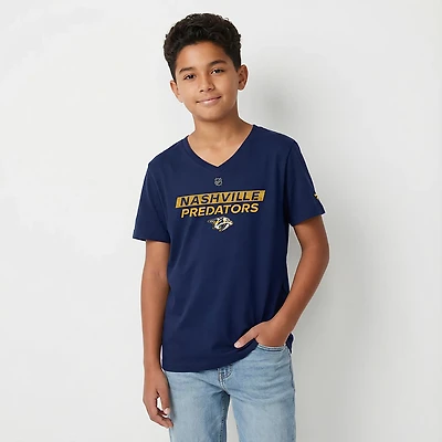 Fanatics Nashville Predators Authentic Pro Core Primary V-Neck T-Shirt