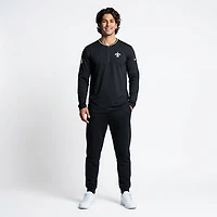 Nike Men's New Orleans Saints Sideline Coach 1/4-Zip Long Sleeve Pullover