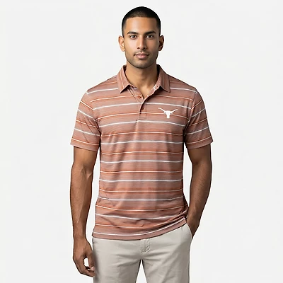 Columbia Texas Longhorns PFG Super Terminal Tackle Omni-Shade Stripe Polo