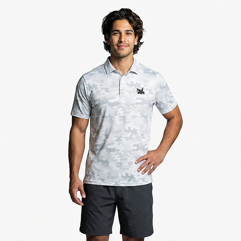 Antigua Men's Texas Rangers Collide Polo Shirt