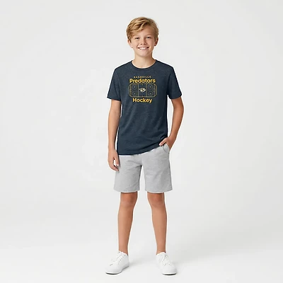 Outerstuff Boys' Nashville Predators Center Ice Tri-Blend Graphic T-shirt