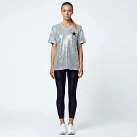 Outerstuff Women's Dallas Cowboys Prescott Sequin Shirt
